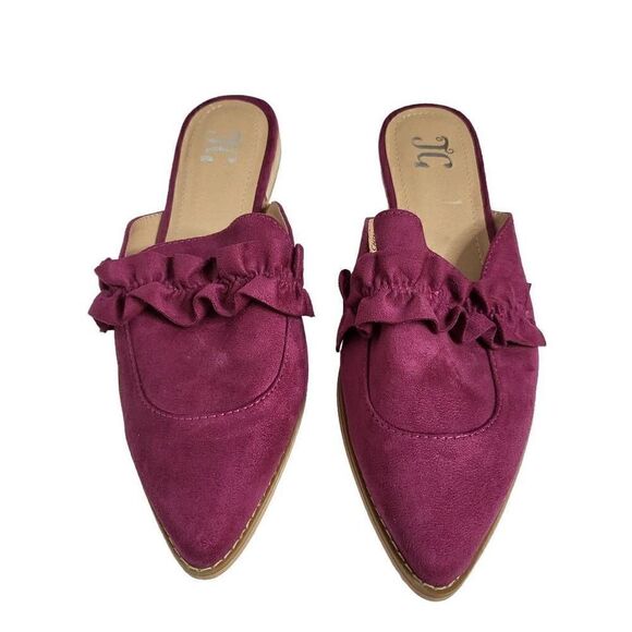 NEW Journee Collection Kessie Purple Mules Sandal Size 7.5 - Picture 5 of 11